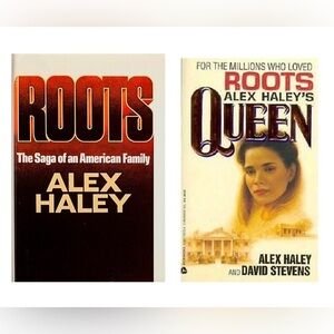 Alex Haley Roots & Queen Book Bundle Historical African American Classics